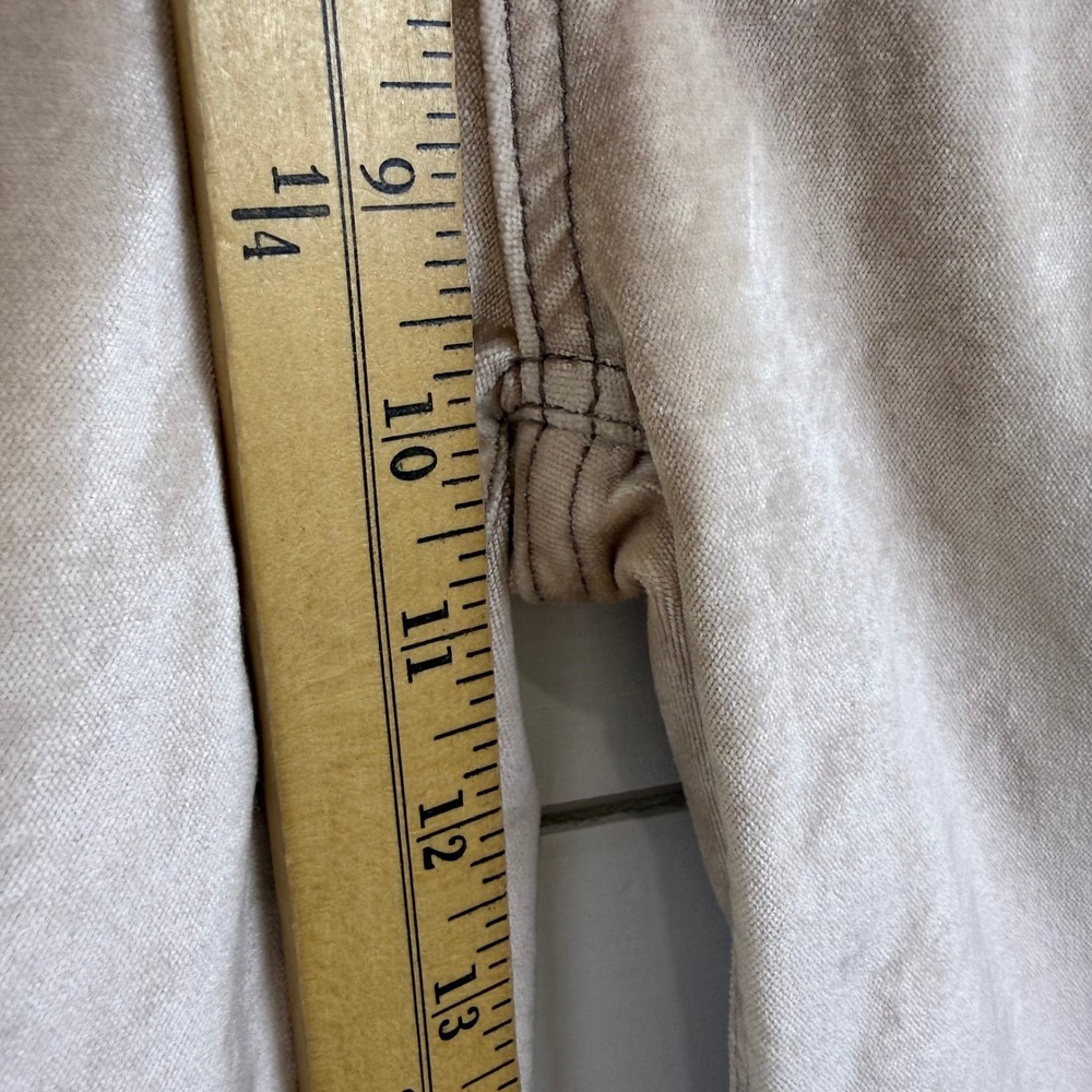 NWT Free People Sweet Jane Velvet Skinny Pants Champagne 26 - Picture 8 of 10